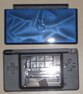 Nintendo DS Lite Cover Housing Shell Case 3D Lazer Blue  