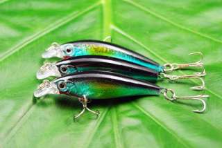 3xBrand New Top water Minnow Fishing lures Tackle 3D3  