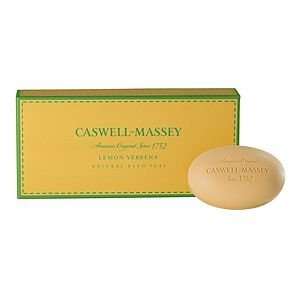 Caswell Massey Luxury Natural Bath Soap   3 Bath Bars, Lemon Verbena 