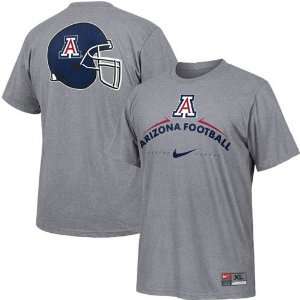 Nike Arizona Wildcats Ash Practice T shirt: Sports 
