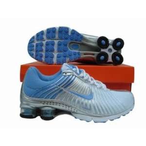  Nike Shox R4 Grey/Blue Running Shoe Men,: Sports 