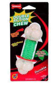 NYLABONE DURABLE DOUBLE ACTION CHEW WOLF DENTAL DOG TOY  