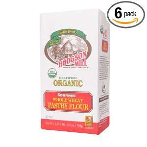 Hodgson Mill Organic Whole Wheat Pastry Flour, 28 Ounce (Pack of 6)