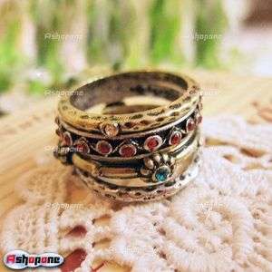 Retro Vintage Antique National Gothic Style 4in1 Ring  