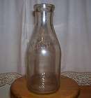 Nice Moores Dairy Midlothian Illinois Embossed Quart Milk Bottle!