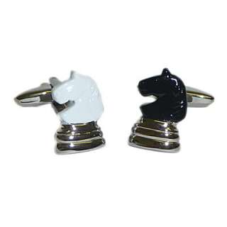 New Mens Silver Gift Novelty Chess Piece Cufflinks  