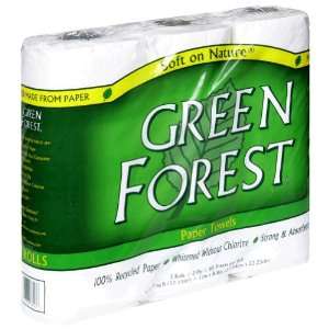 Green Forest Paper Towels, White, 3 Pack (Pack of 10):  