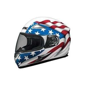  AFX FX 90 FLAG HELMET (X SMALL) (WHITE) Automotive