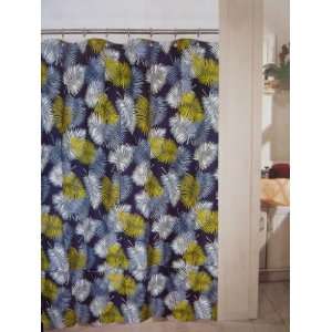  Fabric Palm Leaves Shower Curtain 100% Cotton Twill: Home 