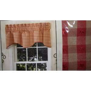  Style Selections Genoa Valance Red 54x18 Home & Kitchen