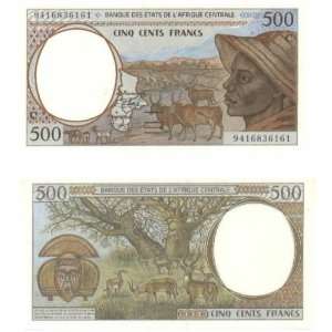  Central African States Congo 1994 500 Francs, Pick 101Cb 