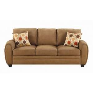  Sofa With Tapered Wood Feet And Tapered Track Arms by Coaster: Home