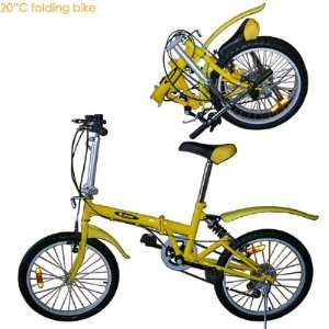  20 Brand New Zport Folding Bike   Yellow Sports 