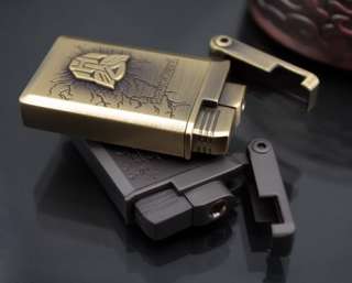 Trans formers Emboss alloy Windproof Cigarette lighters  