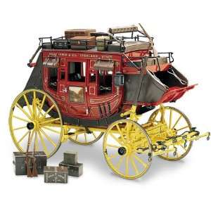 Wells Fargo Overland Stagecoach by The Franklin Mint in 1:16 Scale