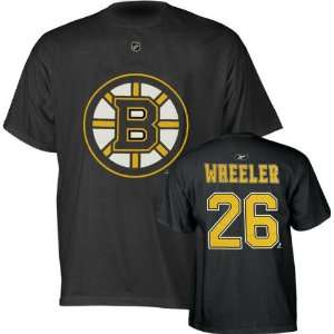  Blake Wheeler Black Boston Bruins Name & Number T Shirt 