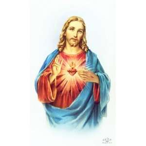  Sacred Heart of Jesus Custom Prayer Card: Toys & Games