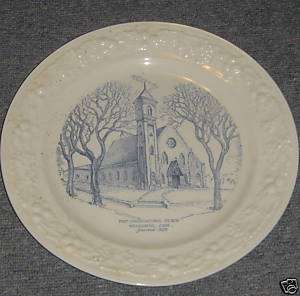 1st Congregational Church Willimantic Connecticut Plate  