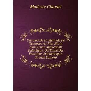   Fonctions ArithmÃ©tiques (French Edition) Modeste Claudel Books