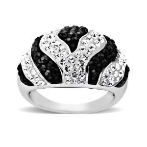  Carnevale Sterling Silver White and Black Zebra Made with 