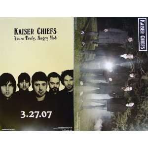 Kaiser Chiefs   Yours Truly, Angry Mob   Two Sided Poster   New   Rare 