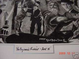 Hollywoods Finest Lithograph Robert Simon ARTIST PROOF  