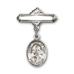   Badge Pin St. John of God is the Patron Saint of Alcoholics/The Sick