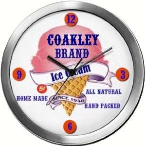  COAKLEY 14 Inch Ice Cream Metal Clock Quartz Movement 