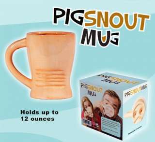 PIG SNOUT FUNNY MUG   gag coffee tea kitchen office cup  