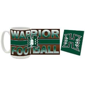  Hawaii Warriors Football Mug and Coaster Combo Sports 