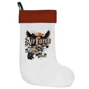  Christmas Stocking Air Force US Grunge Any Time Any Place 