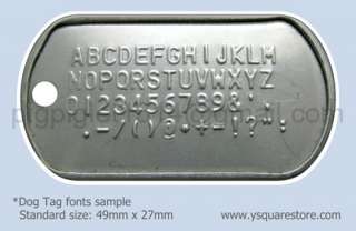 Military Dog Tag /PVC ID Card Machine Embosser 2in1 64L  