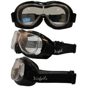  Airfoil 9305 Fitover Goggles Gloss Black Frame Clear Lens 