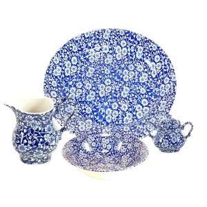 Queens China Blue Calico 5 Piece Complete Set:  Kitchen 
