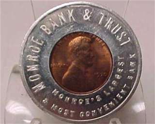 Encased Cent(1970)Monroe Bank & Trust Co.Monroe,Mi 10276C  