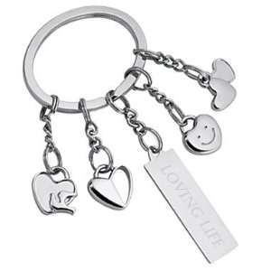  Personalized Split Key Holder with Hearts 