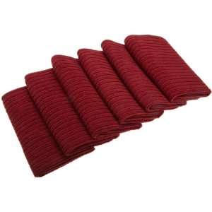   Deep Red Microfiber Scrubber Cleaning Cloth, (Pack of 6) Automotive
