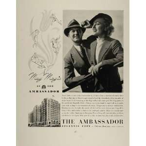  1936 Ad Ambassador Hotel Atlantic City Bagatelle Club 