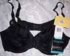   Fair Black Lace Smooth Moves 75014 Soft Cup Uplift Underwire Bra 40C