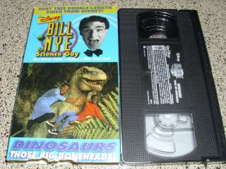 Bill Nye The Science Guy Dinosaurs Those Big Boneheads VHS OOP Disney 