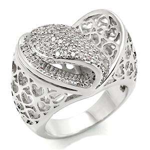 R783 5   2 CARAT I LOVE YOU HEARTS RING FABULOUS VALENTINES DAY GIFT 