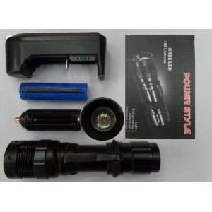  Foucs zoomable Q5 CREE LED Flashlight 3 Mode AAA or 18650 