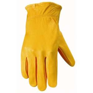  Wells Lamont 987S Grain Gold Deerskin Work Gloves with 