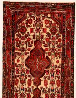 Runner Rugs Handmade Persian Hamadan Wool Rug 4 x 10  