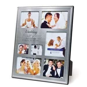  Wedding Memories Desktop Collage Brushed Metal Photo Frame 