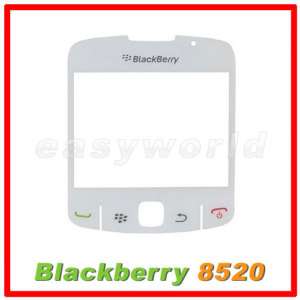 LCD Screen Glass Lens Cover Blackberry 8520 8530 WHITE  