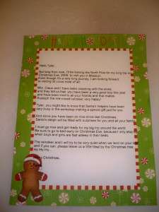 Personalized Letter From Santa  Unique Gift Idea!  