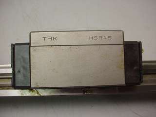 THK CNC LINEAR RAILS & (8) THK HSR45 BEARINGS 1070mm Nice  