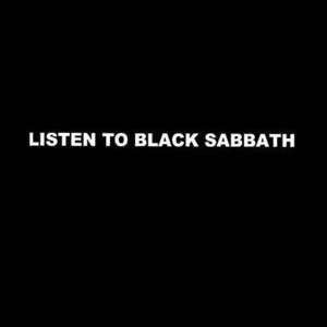 Listen to Black Sabbath retro metal music T shirt OZZY!  