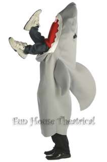 Jaws Man Eating Shark Halloween Costume Foam Mascot Jumpsuit Adult 